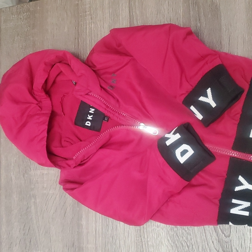 DKNY Zip Up Hooded jacket 2T